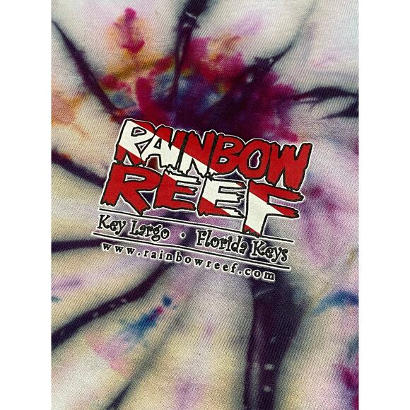 Men's Key Largo Key West Tie Dye Rainbow Reef Tank Size Medium - Picture 3 of 7